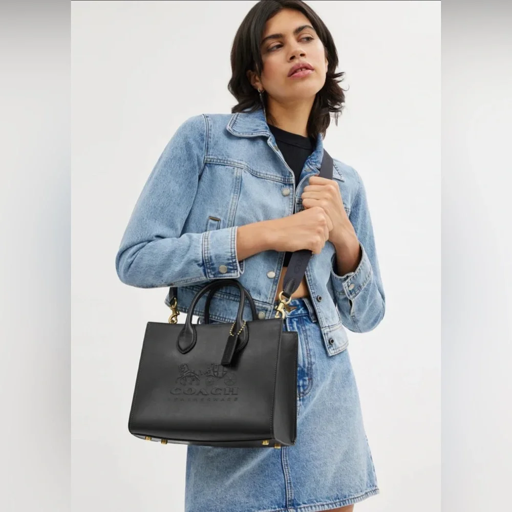 Coach Ace Leather Tote Bag 26 - Burnished Amber - Picture 4 of 11